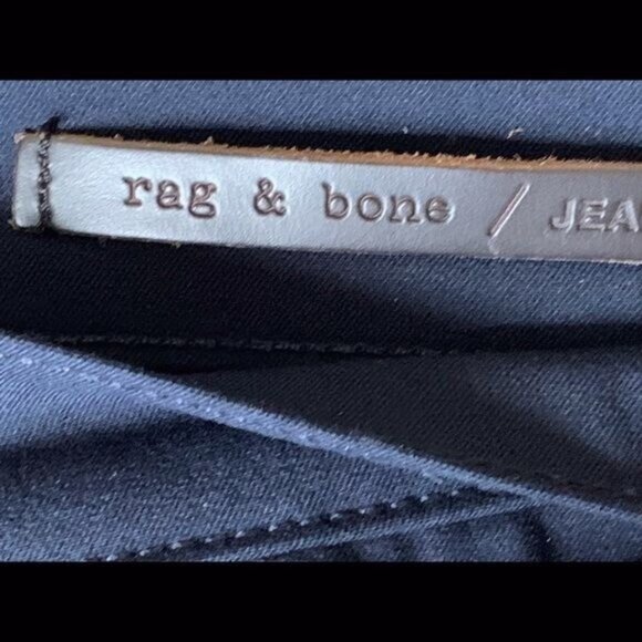 Rag & Bone Jeans Women’s 24 Navy Equestrian Skinny Pants Zip Ankle Riding Urban - Picture 7 of 9